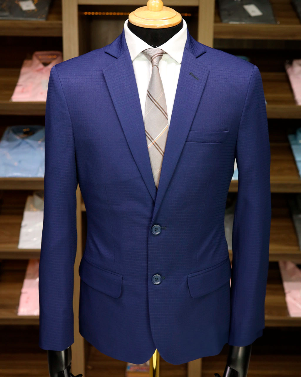 Terno Azul Milimetrado