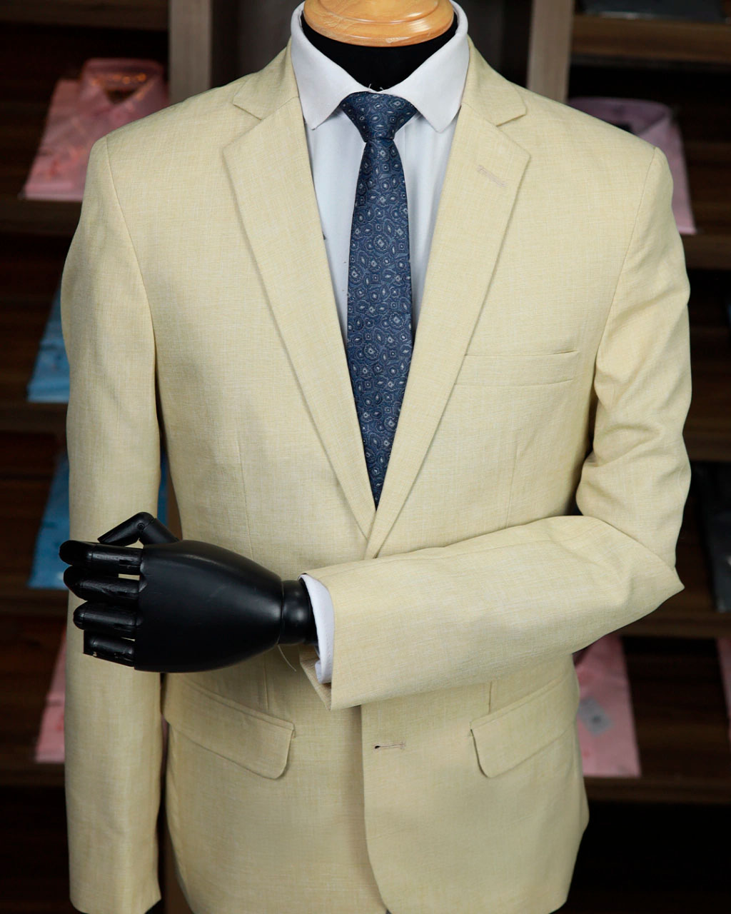 Terno Bege Palha Melange Summer