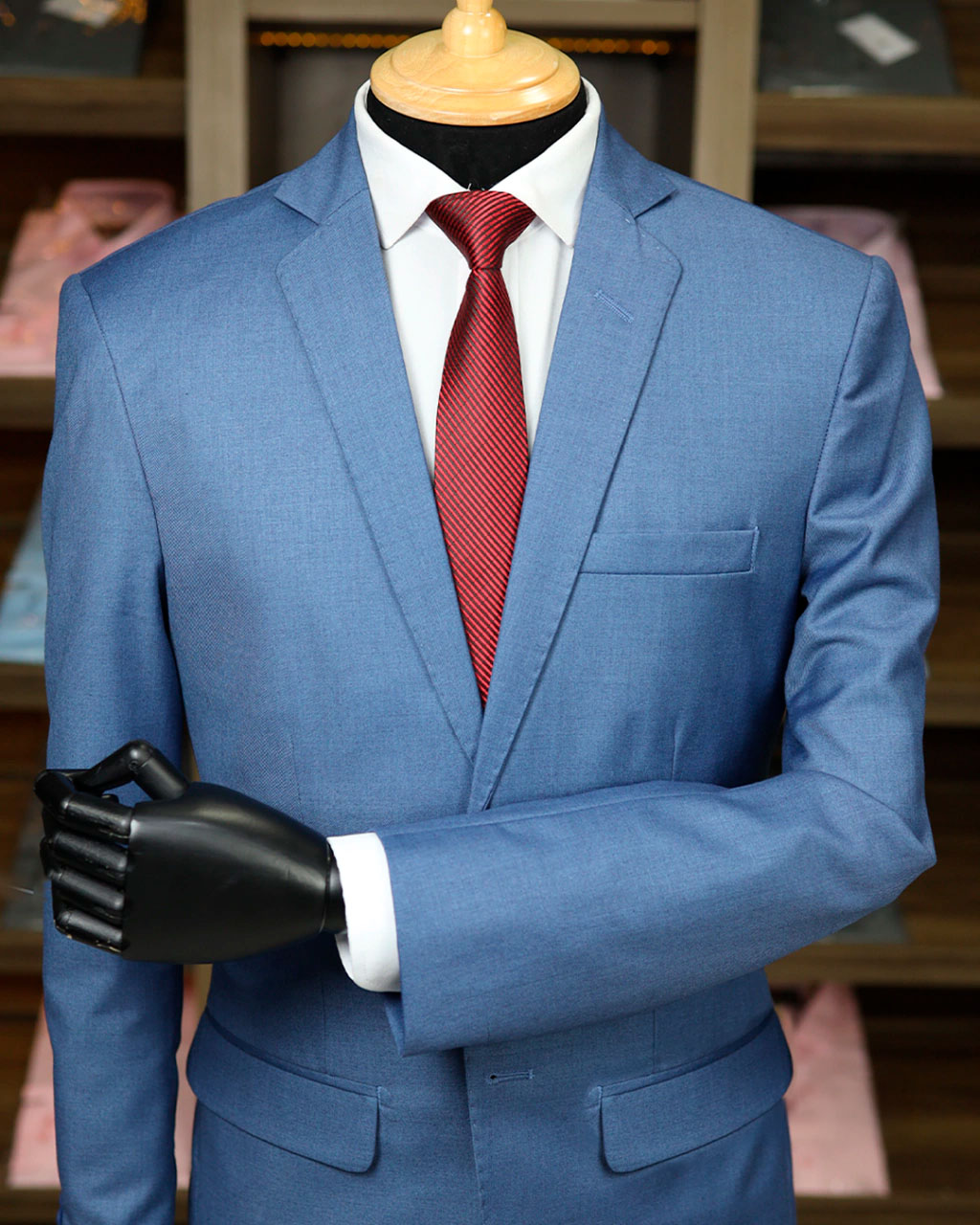 Terno Azul Liso Fosco