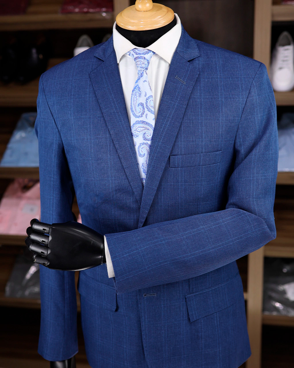 Terno Azul Milimetrado