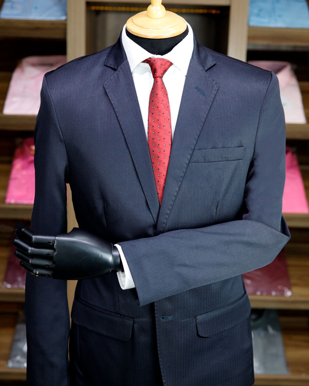 Terno Azul Escuro Risca