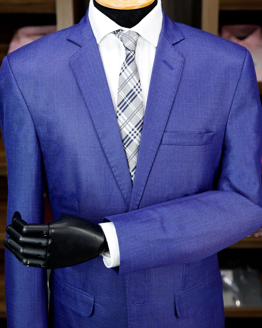 Terno Azul Rochester Detalhe