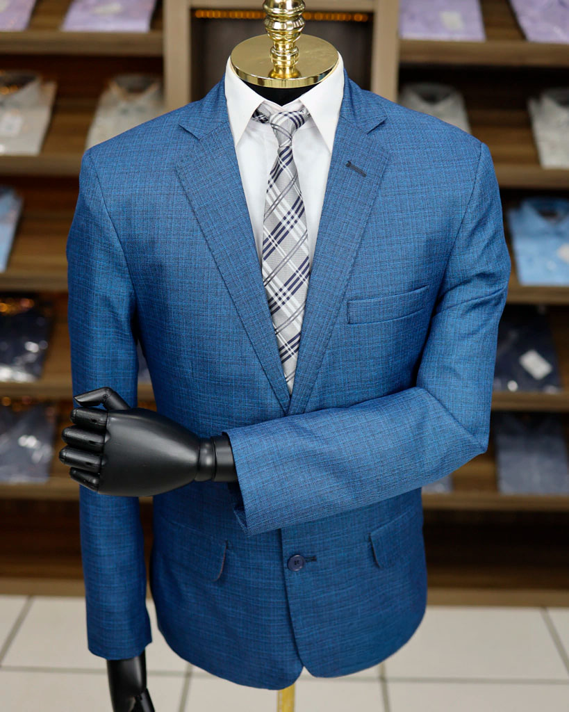 Terno Azul Brilho Detalhe