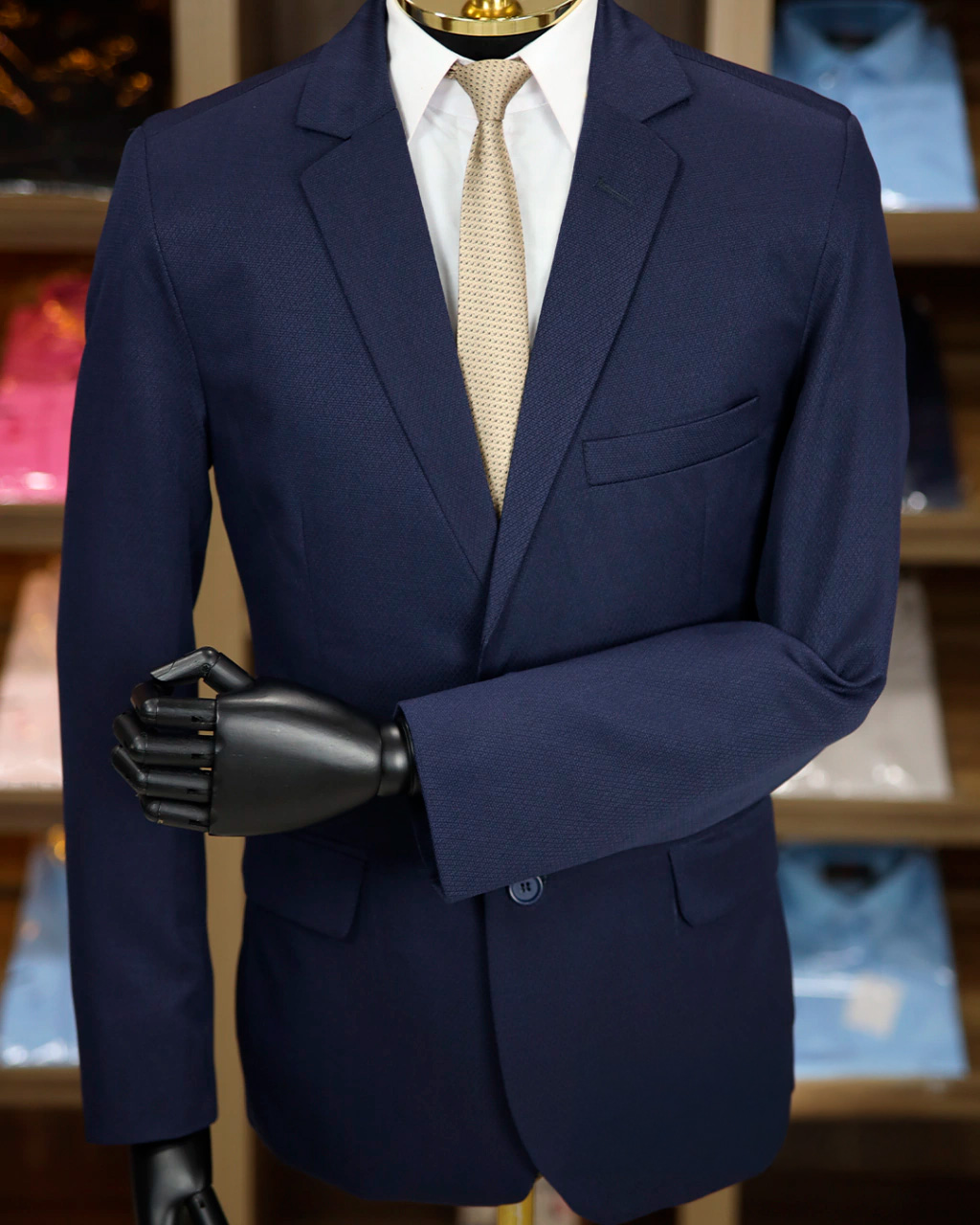 Terno Azul Marinho Relevo