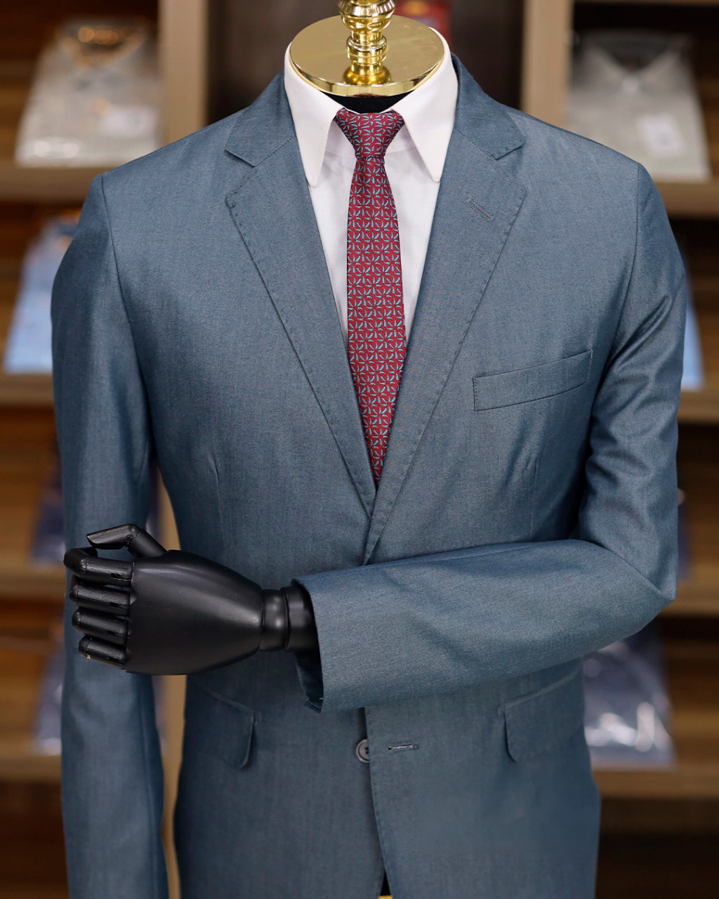 Terno Azul Jeans Encerado