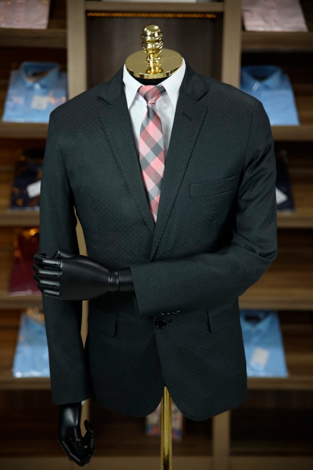 Terno Chumbo Escuro Detalhe