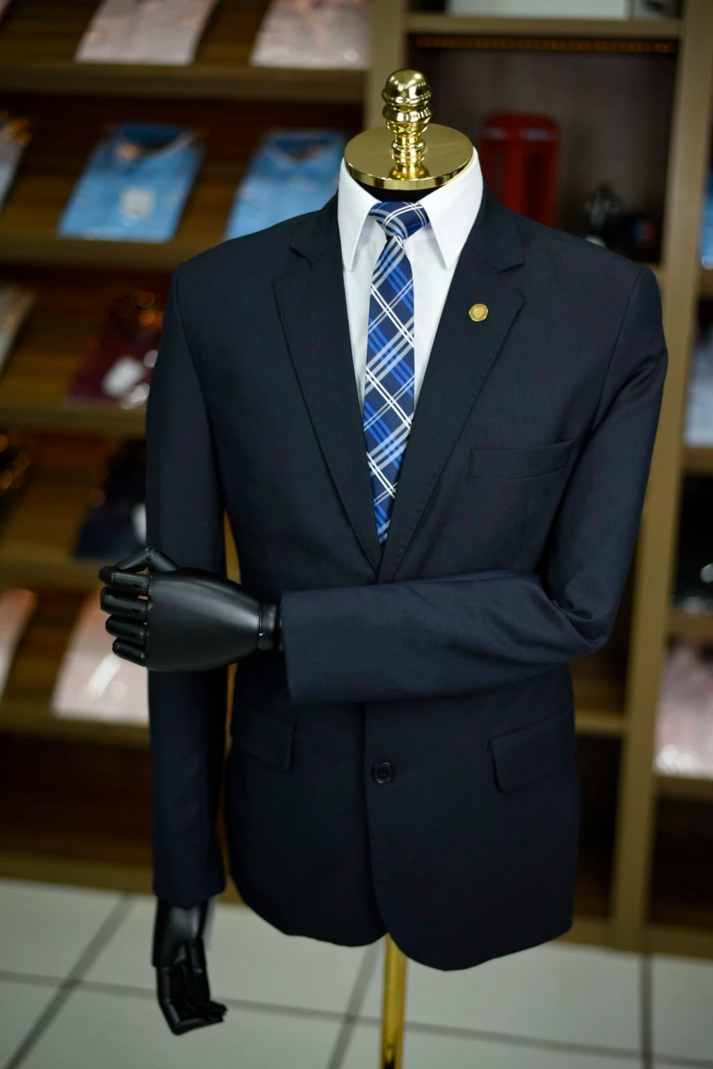 Terno Azul Noite Elastano