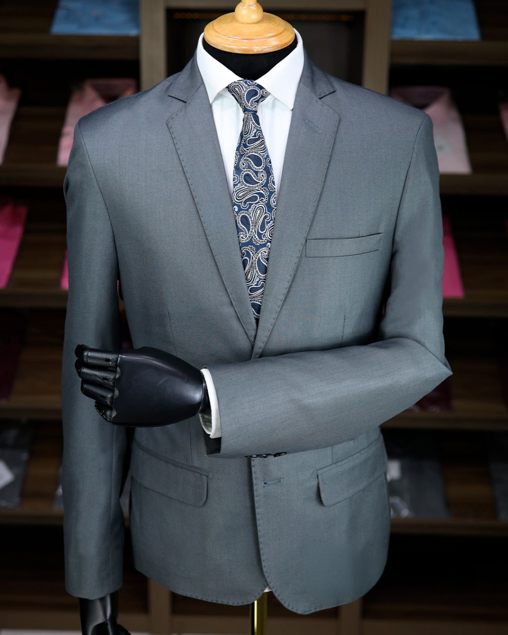 Terno Chumbo Encerado Poliviscose