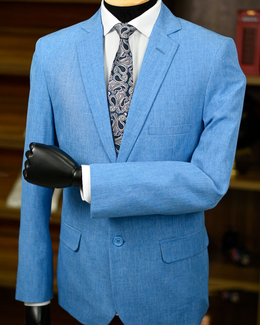 Terno Azul Claro Melange