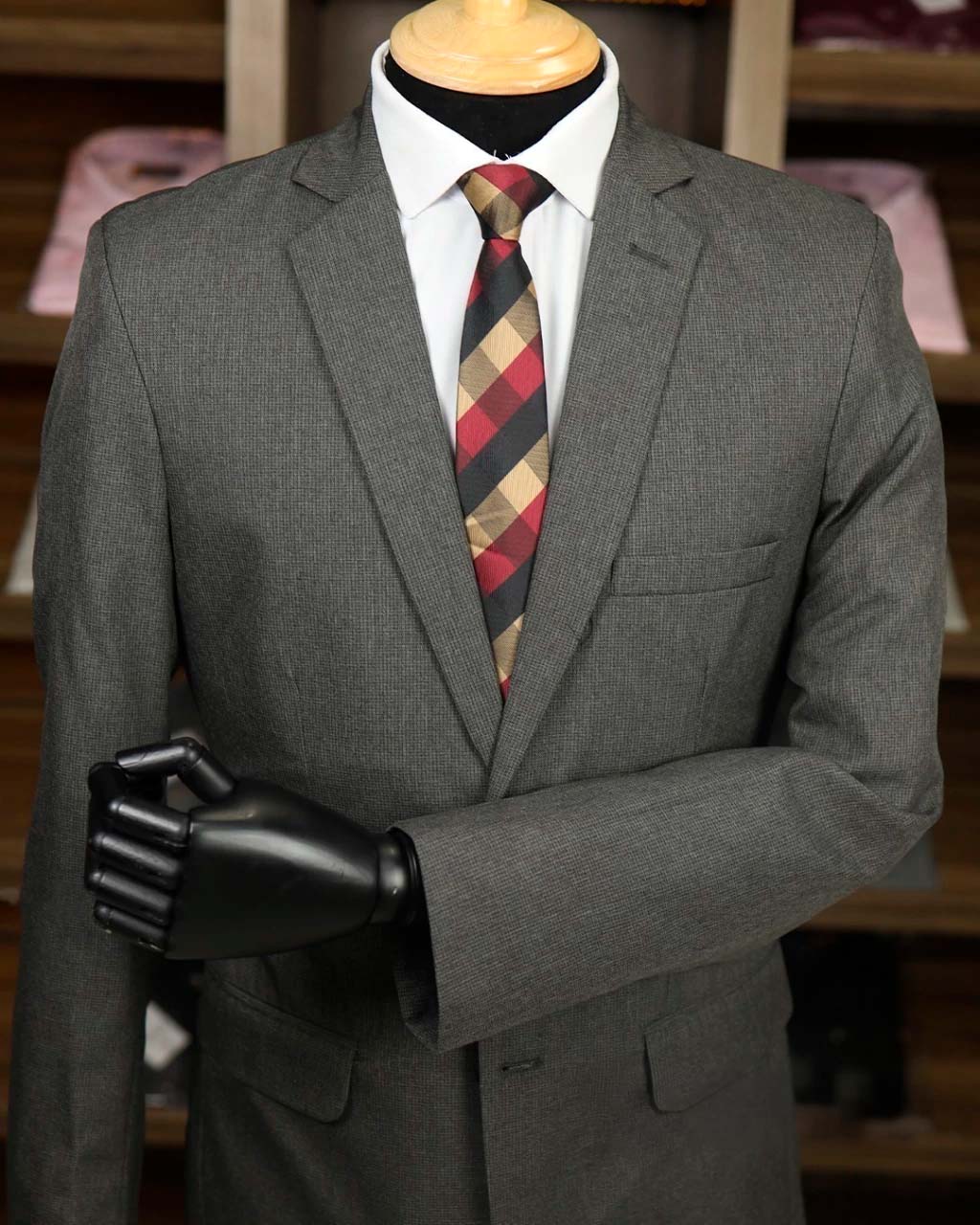 Terno Grafite Detalhe Escuro