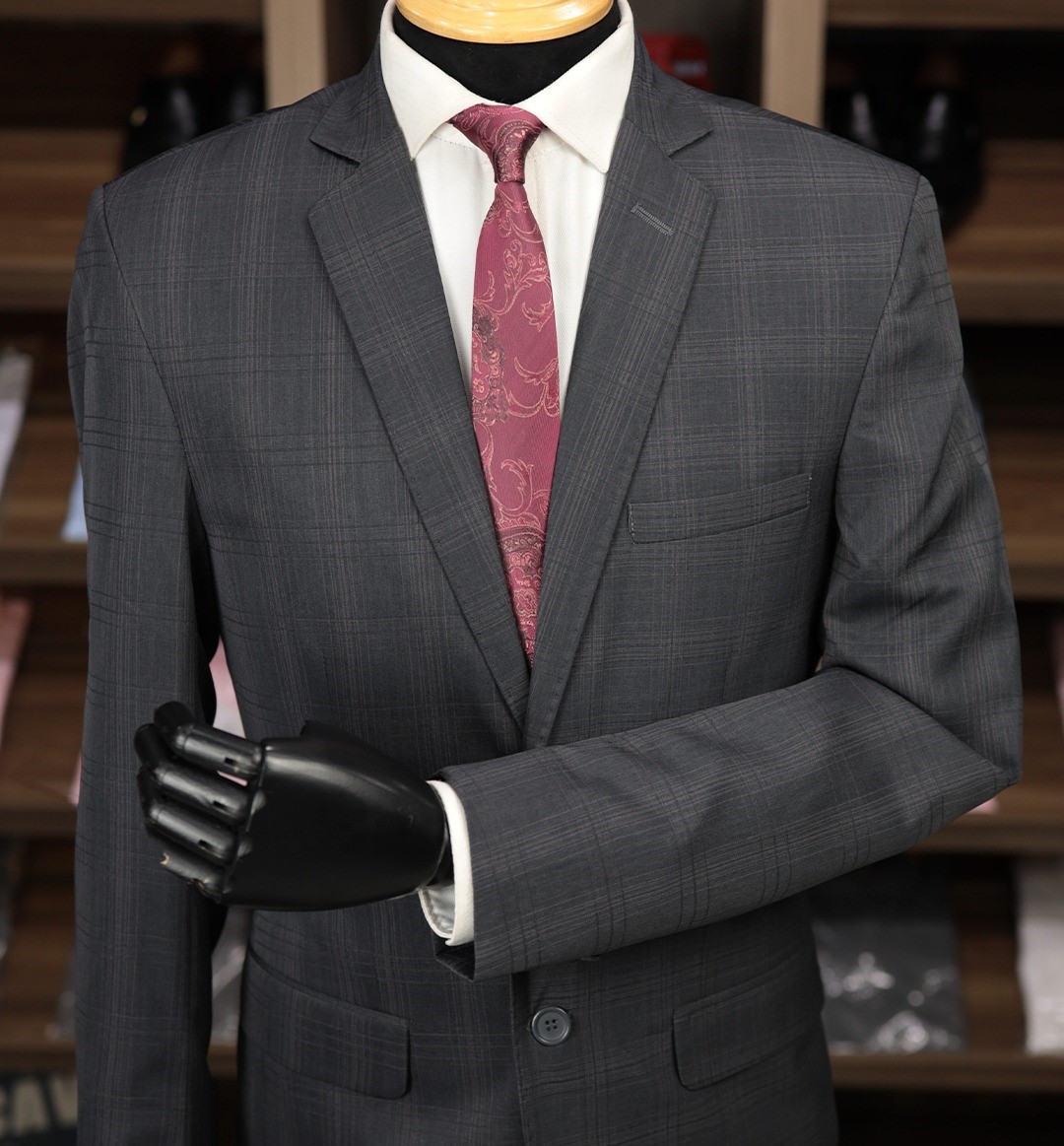 Terno Microfibra Marrom Detalhe