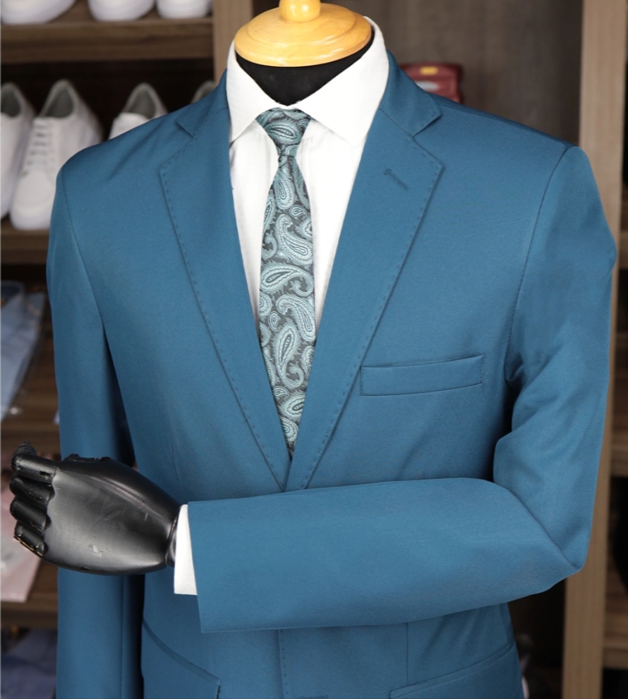 Terno Azul Denim Microfibra