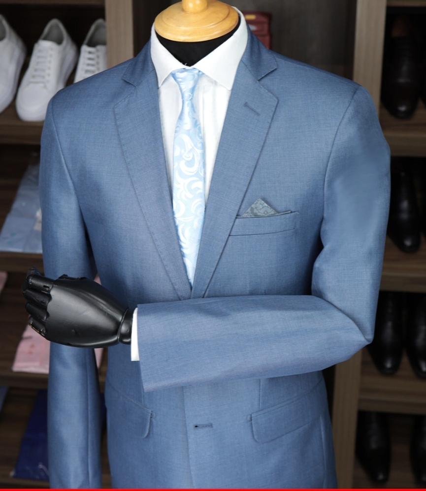 Terno Poliviscose Azul Denim
