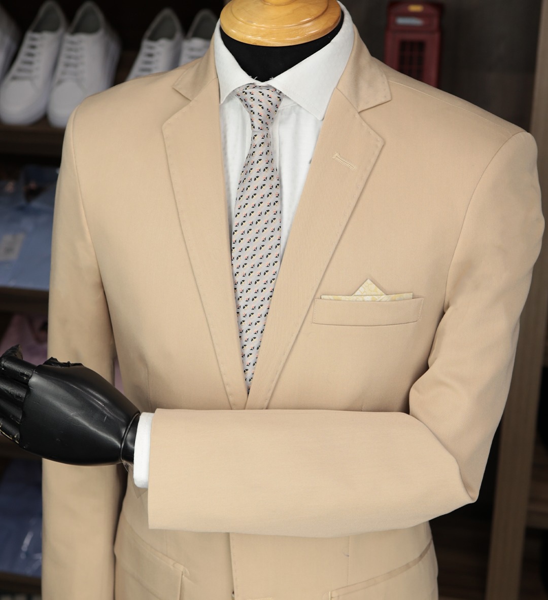 Terno Bege Poliviscose