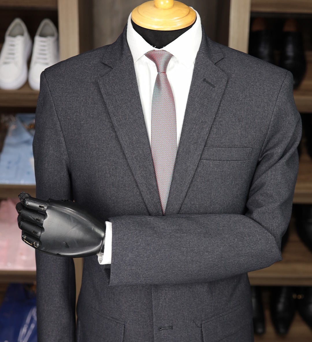 Terno Chumbo Lã Acrílica