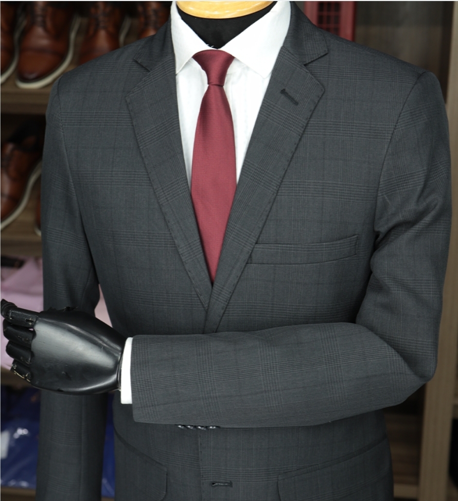 Terno Preto Xadrez Microfibra