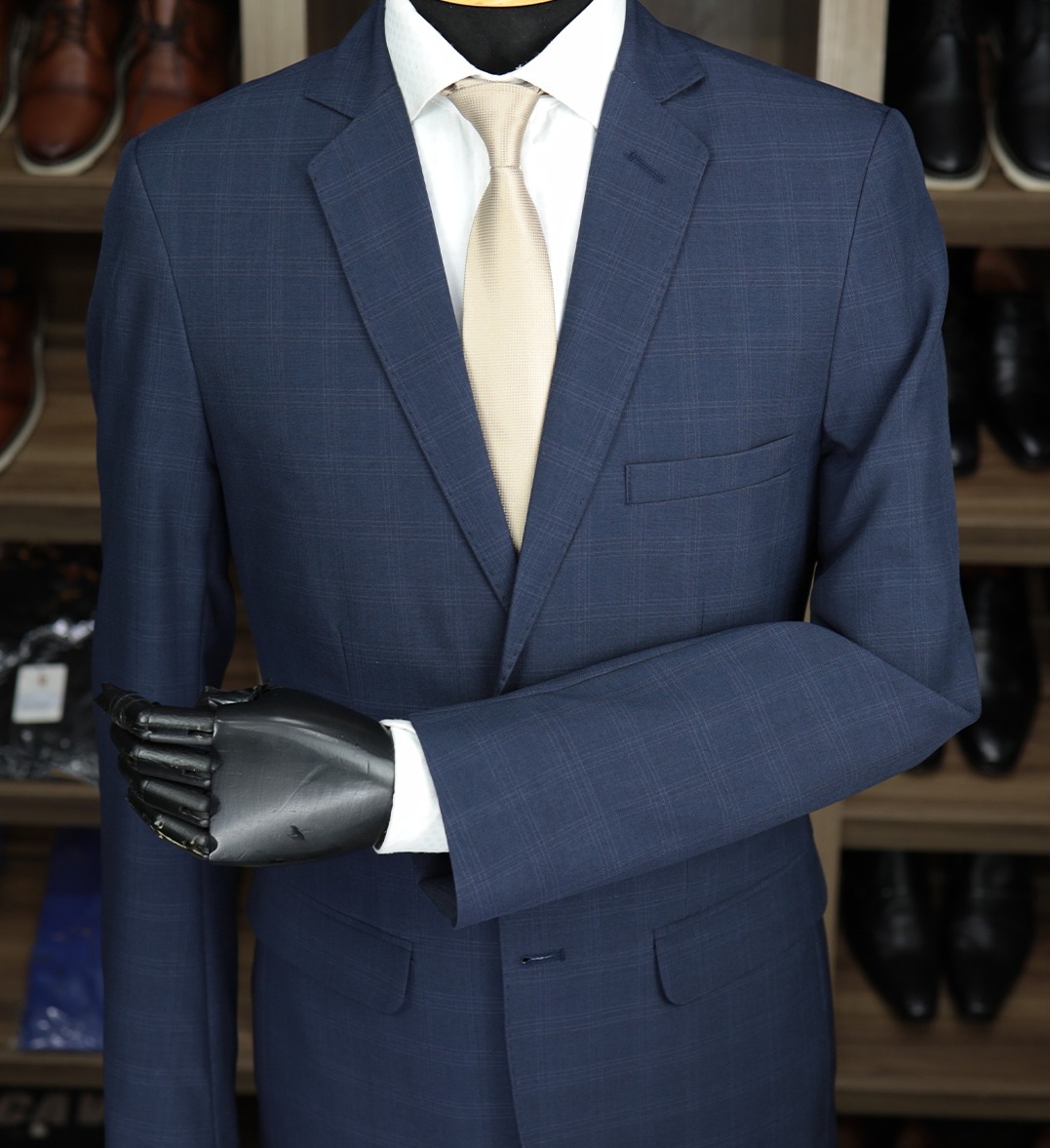 Terno Azul Marinho Xadrez